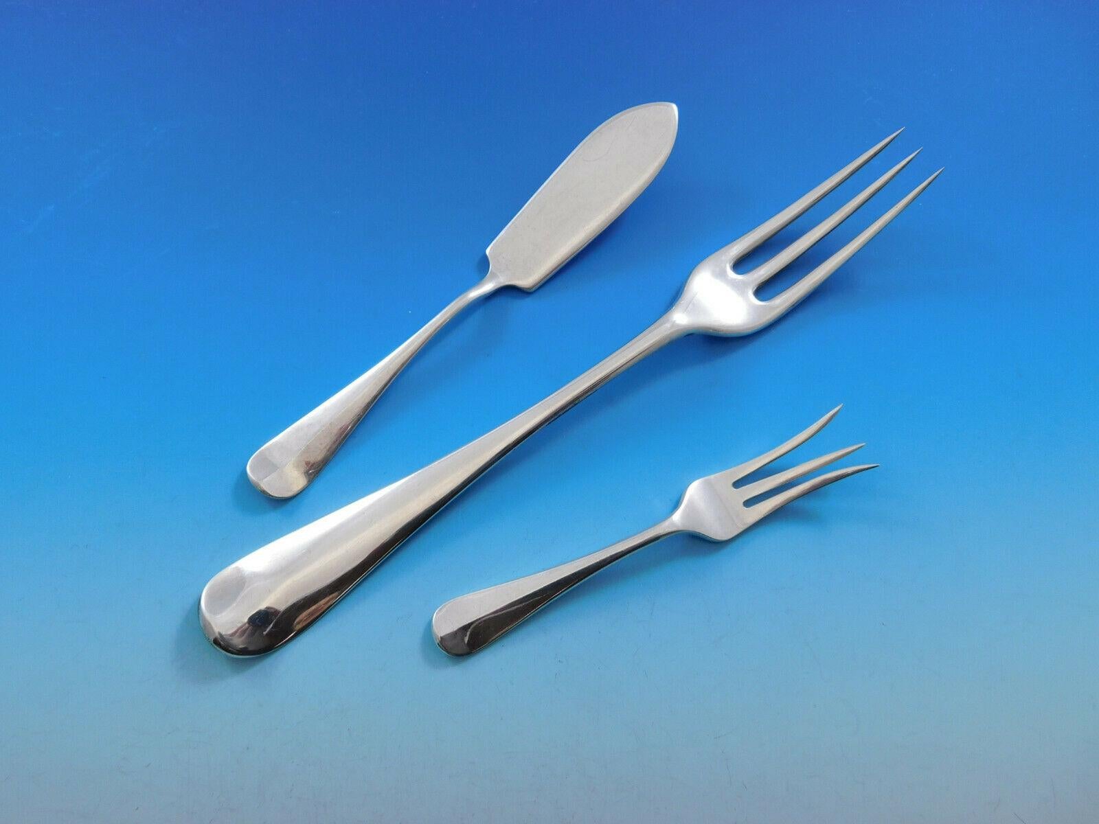 Queen Anne by James Robinson Sterling Silver Flatware Set 71 Pieces 1