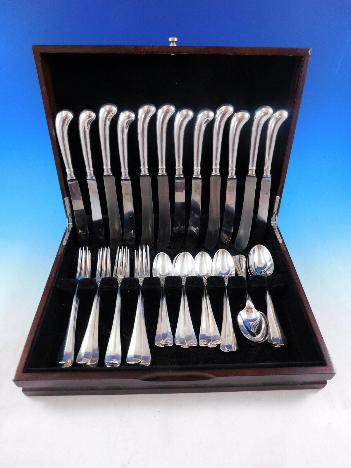 For 70 years, James Robinson has been selling exquisite handmade sterling silver flatware in Sheffield, England. Today, the silver is still made in the traditional way. They start with a rectangular strip of silver, then forge, hammer, file, shape,