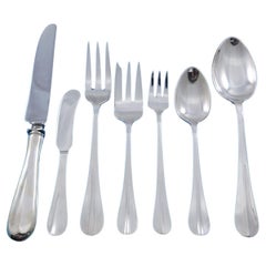 Queen Anne by Tuttle Sterling Silver Flatware Set for 12 Service 83 pcs Rare