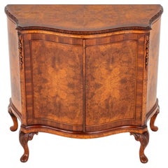 Queen Anne Cabinet Burr Walnut