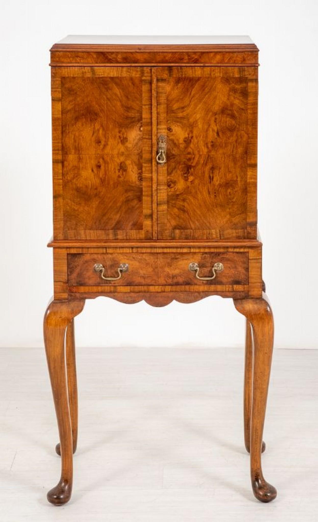 Queen Anne Cabinet on Stand Walnut Chest 3