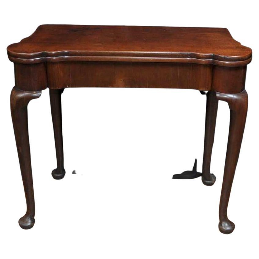 Queen Anne Card Table, Antique Mahogany Tables Games