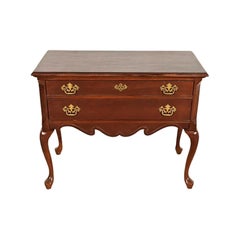 Queen Anne Carved Mahogany Lowboy Dresser or Console Table
