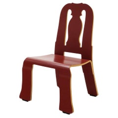 Queen Anne Chair in Red by Robert Venturi for Knoll