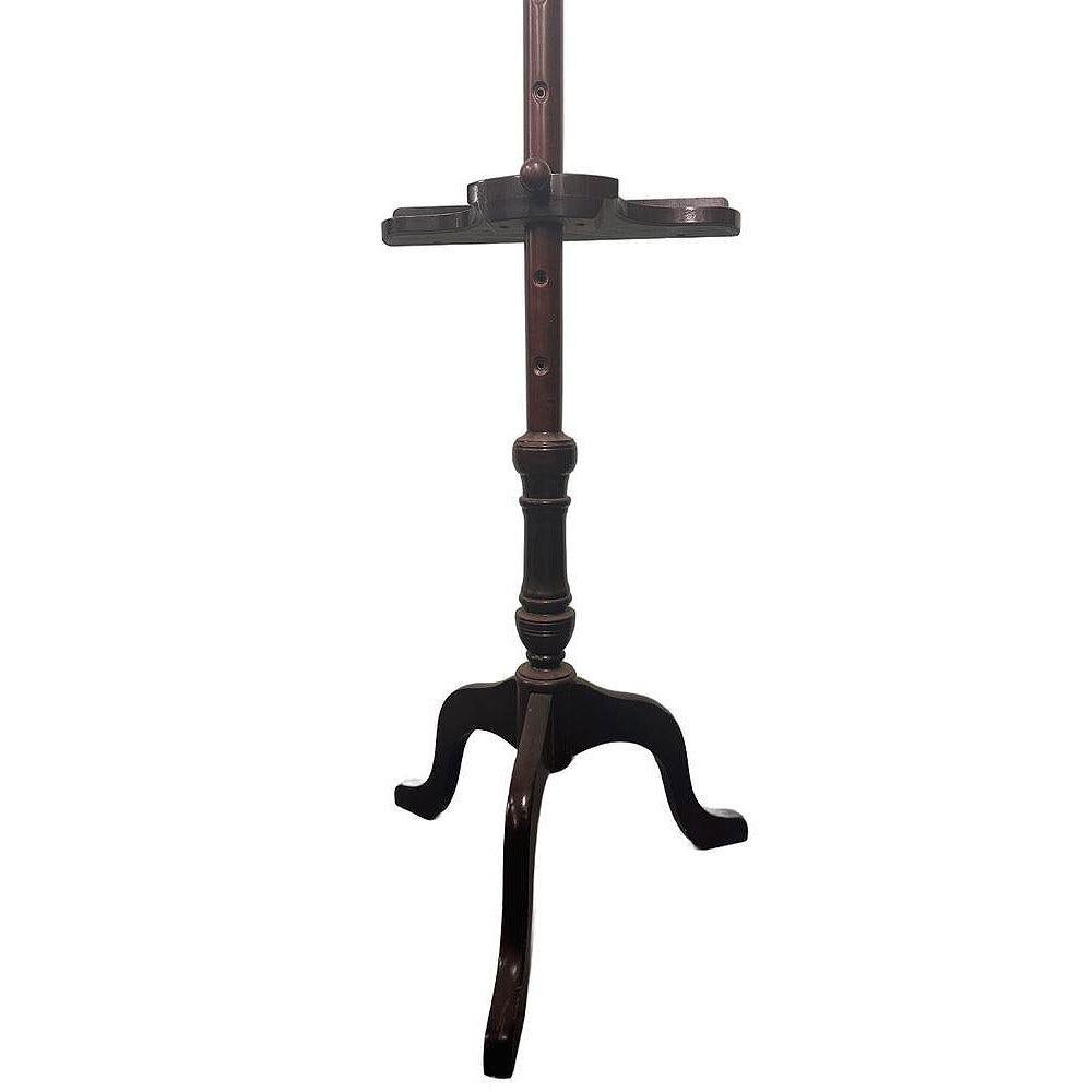 Metà XX secolo Cavalletto da esposizione per Gallery Art in legno di ciliegio Queen Anne con gambe a cabriola