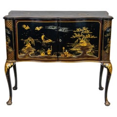Queen Anne Chinoiserie Cabinet
