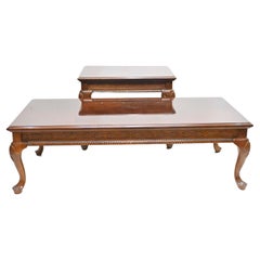 Queen Anne Coffee Side Table Set Revival