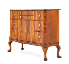 Queen Anne Commode Walnut Side Cabinet