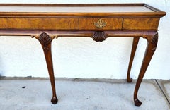 Queen Anne Console Sofa Table by Baker Furniture