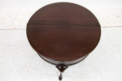 Queen Anne Demilune Side Table