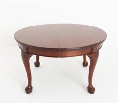 Queen Anne Dining Chair Mahogany Extending 12 Seater