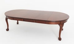 Queen Anne Dining Chair Mahogany Extending 12 Seater