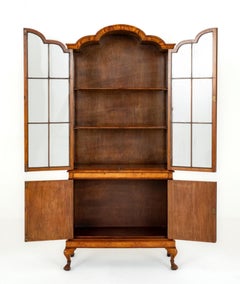 Queen Anne Display Cabinet Walnut