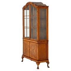 Used Queen Anne Display Cabinet Walnut