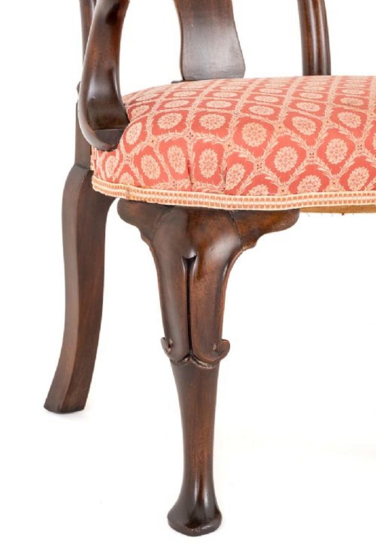 Queen Anne Double armchair Settee Mahogany, 1880 For Sale at 1stDibs