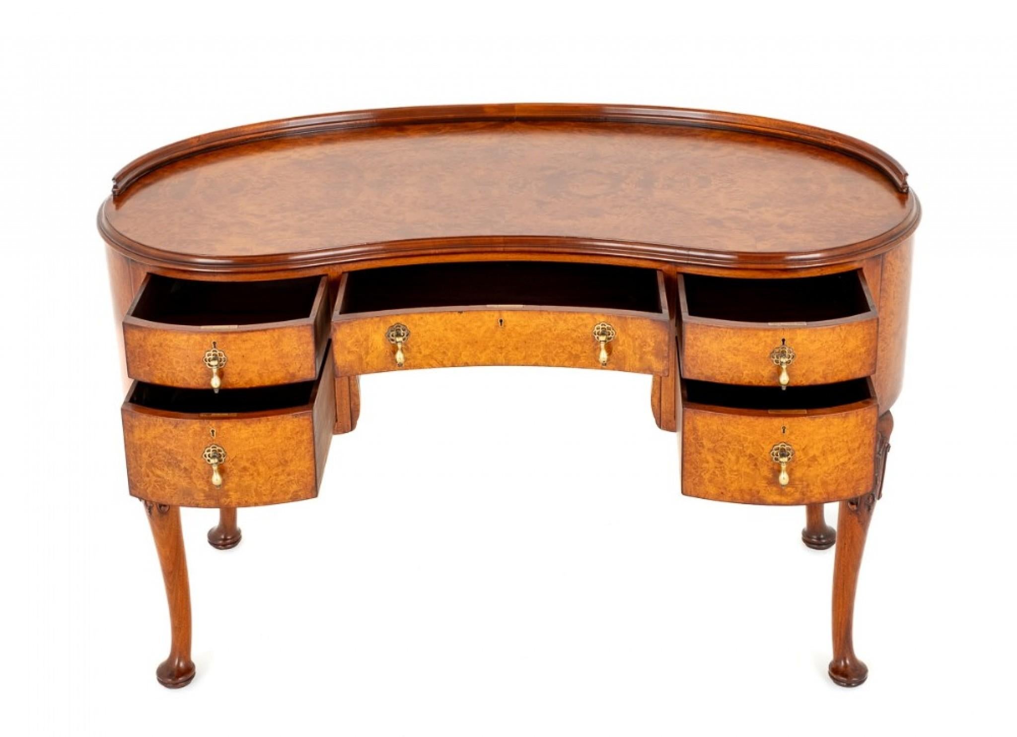 Queen Anne Dressing Table Desk Walnut 2