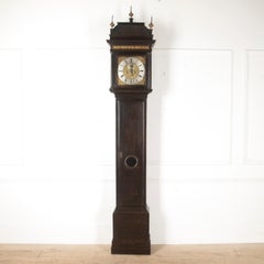 Queen Anne Ebonised Longcase Clock