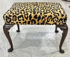 Queen Anne Footstool with Cabriole Legs