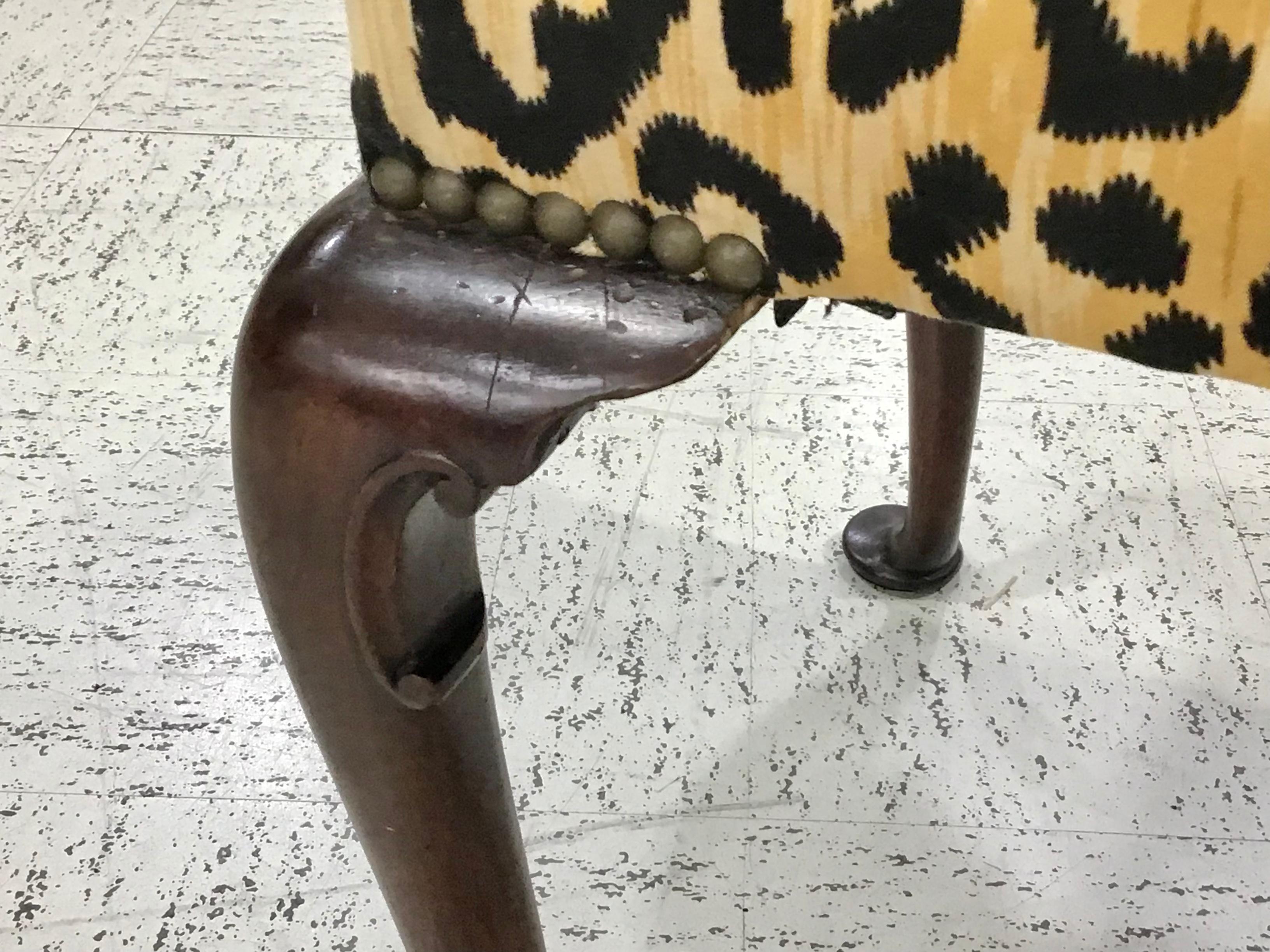 Mahogany Queen Anne Footstool with Cabriole Legs