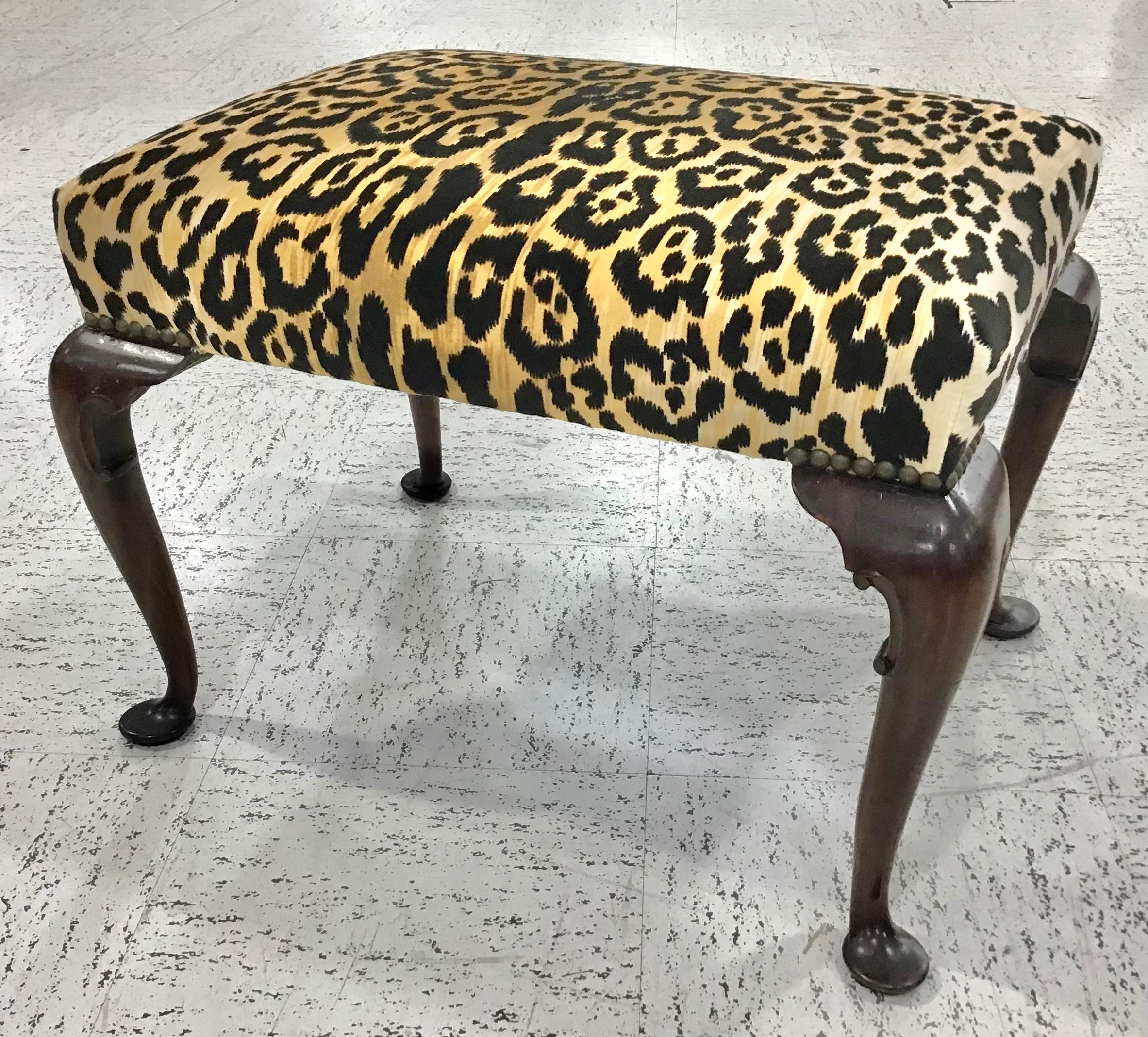 Queen Anne Footstool with Cabriole Legs 1