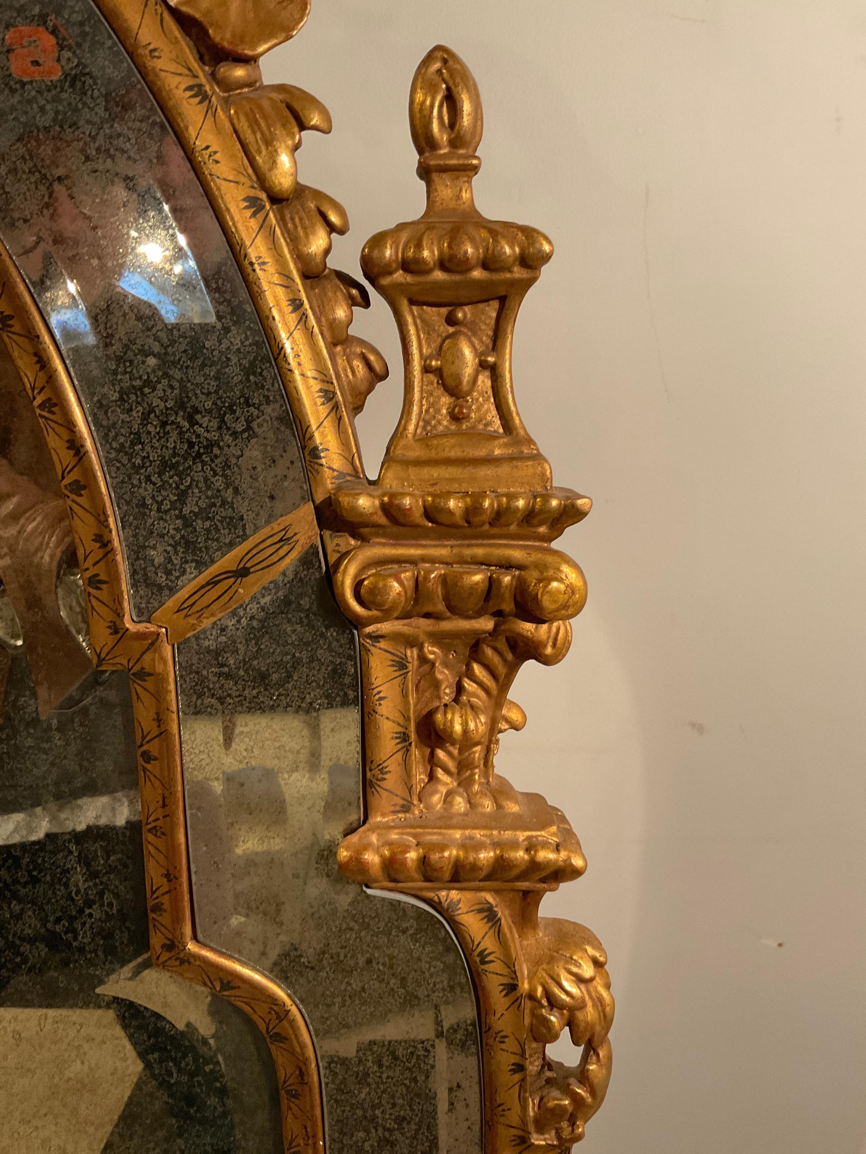 Queen Anne French Style Mirror By Mirror Fair For Sale 7