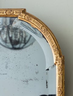 Espejo Queen Anne Dorado Gesso