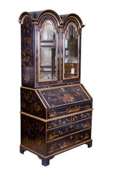 Queen Anne Japanned Secretary Bookcase