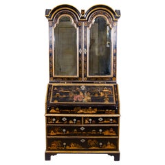 Queen Anne Japanned Secretary Bookcase
