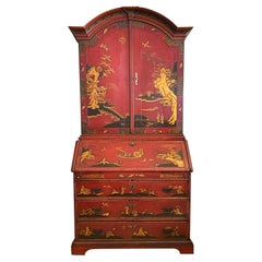 Antique Queen Anne Japanned Secretary