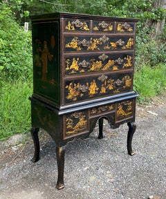 Queen Anne Lacquered Chest on Stand