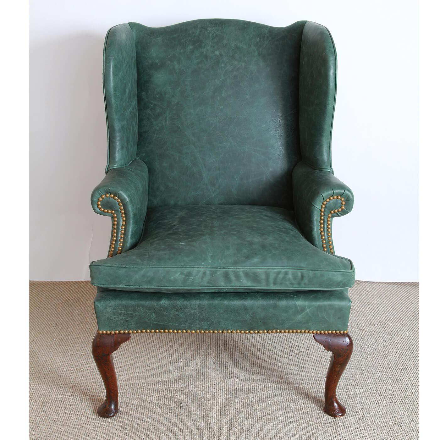 queen anne wingback chairs