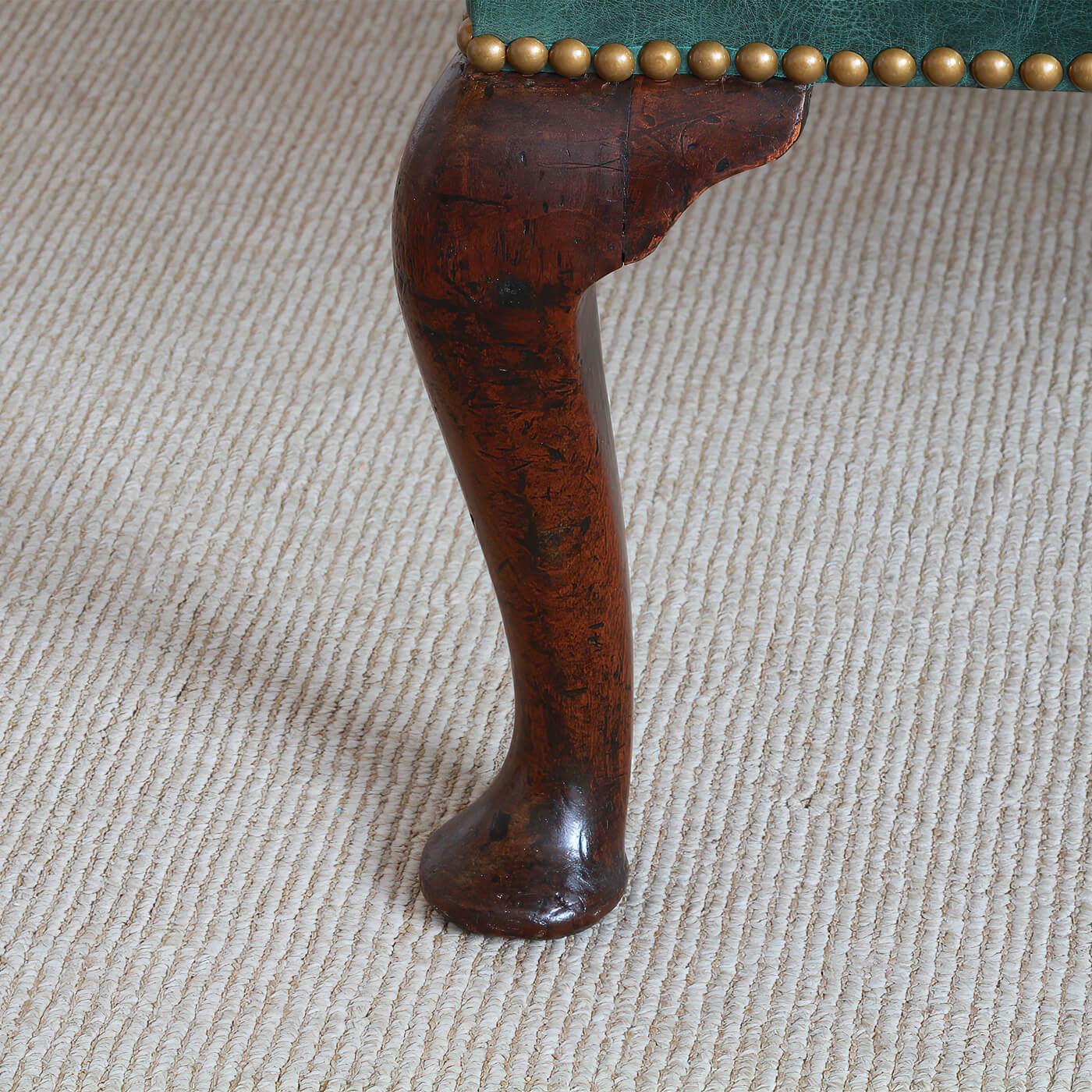 queen anne wing back chair