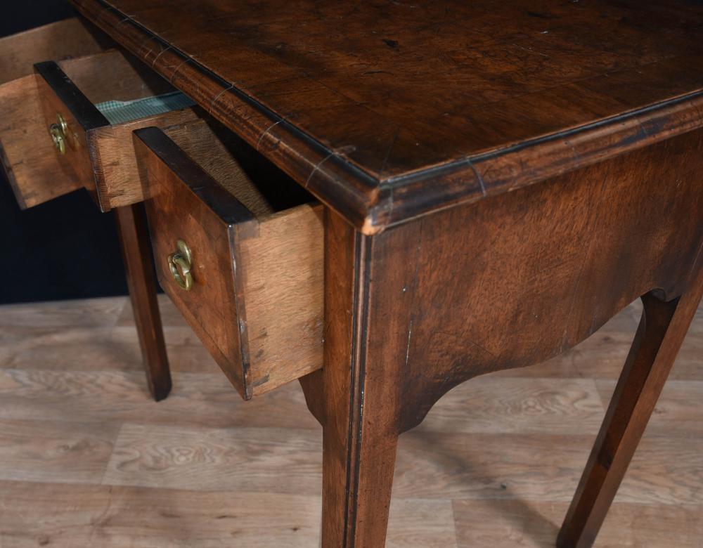 Early 19th Century Queen Anne Low Boy Elm Wood Table 1820