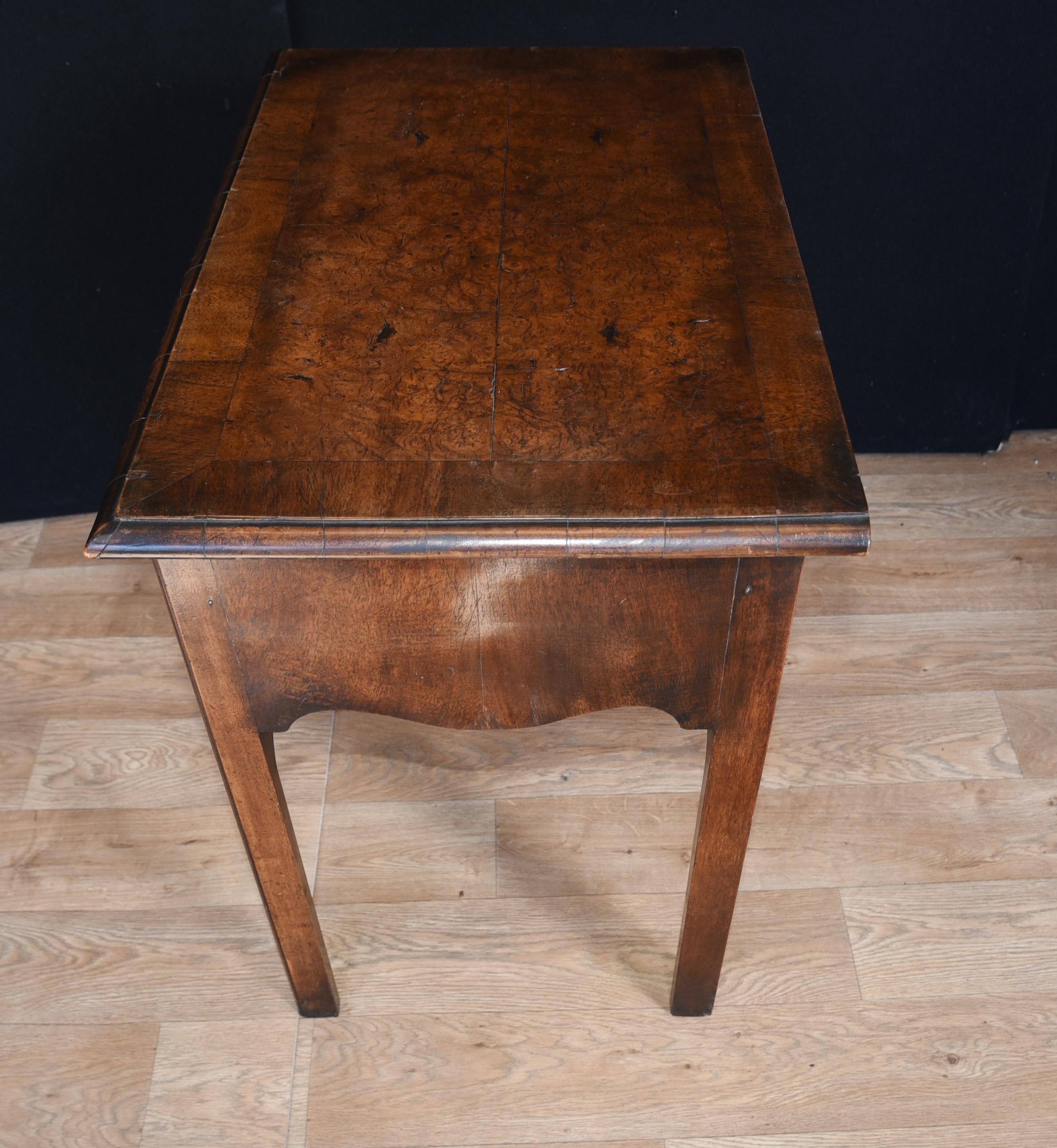 Queen Anne Low Boy Elm Wood Table 1820 1