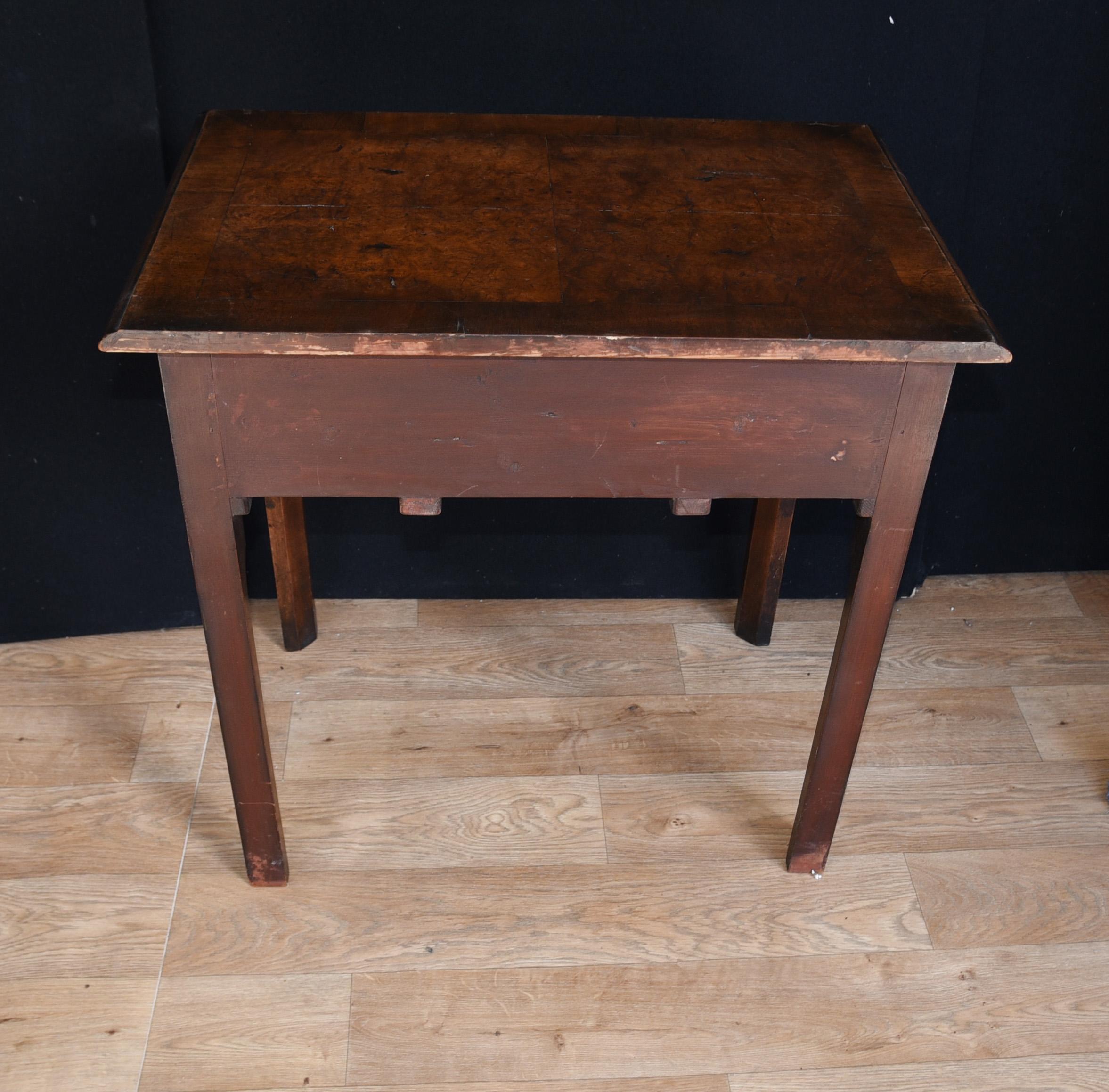 Queen Anne Low Boy Elm Wood Table 1820 2