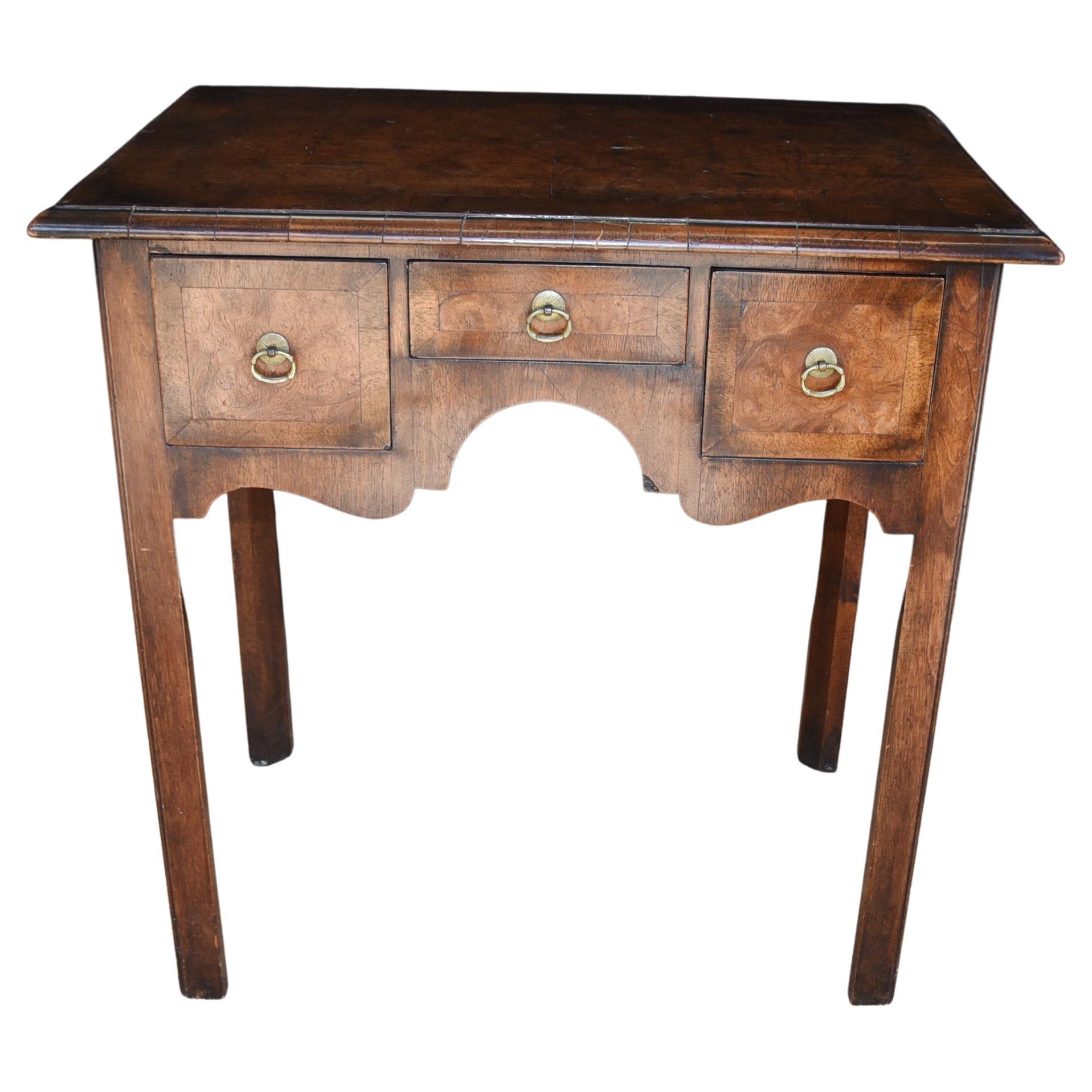 Queen Anne Low Boy Elm Wood Table 1820