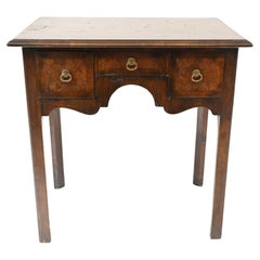 Antique Queen Anne Low Boy Elm Wood Table, 1820