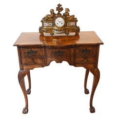 Queen Anne Lowboy Chest Walnut 1890 English Furniture