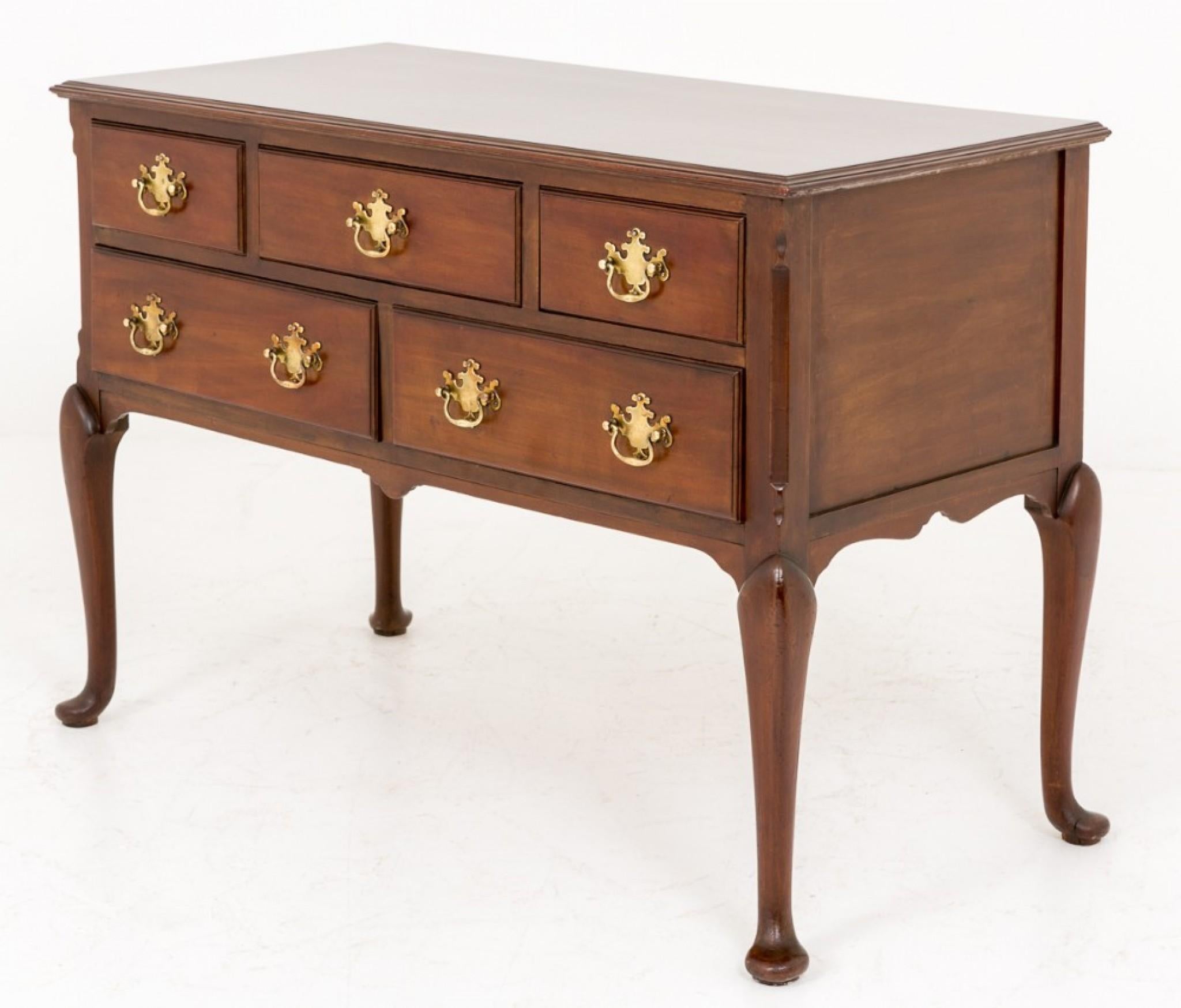 Queen Anne Lowboy, Mahogany Chest Sideboard 1880 1