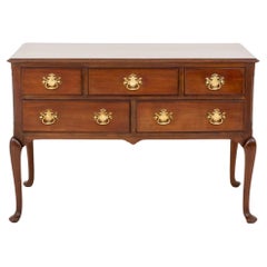 Antique Queen Anne Lowboy, Mahogany Chest Sideboard 1880