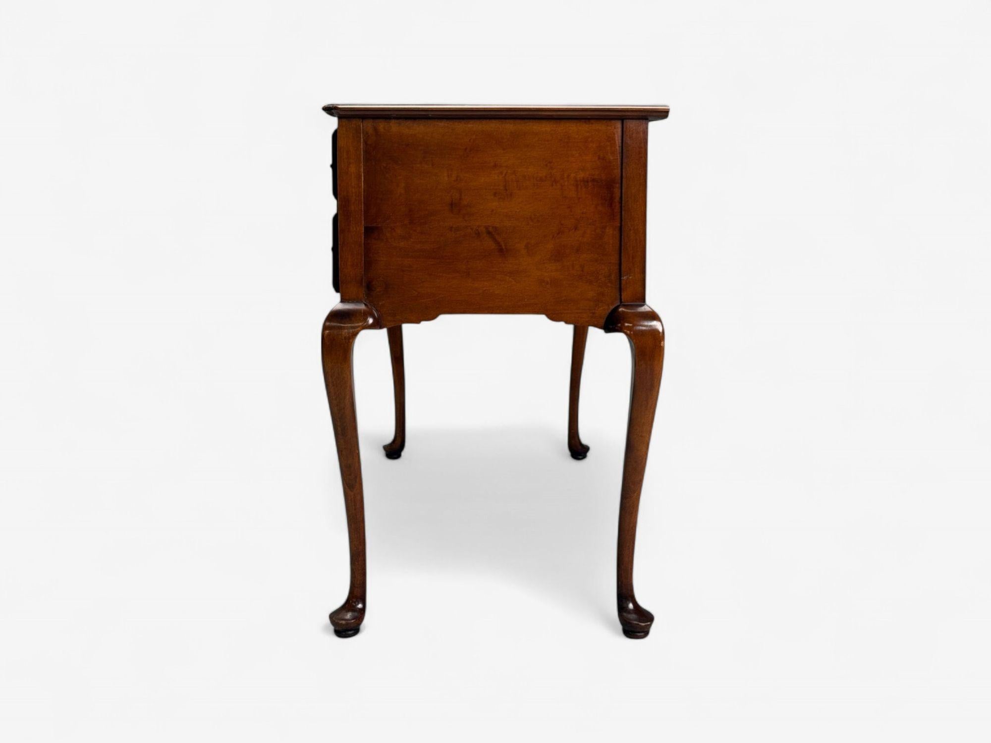 Queen Anne, Mahogany, Brass, Writing Desk, England, 1900s For Sale 2