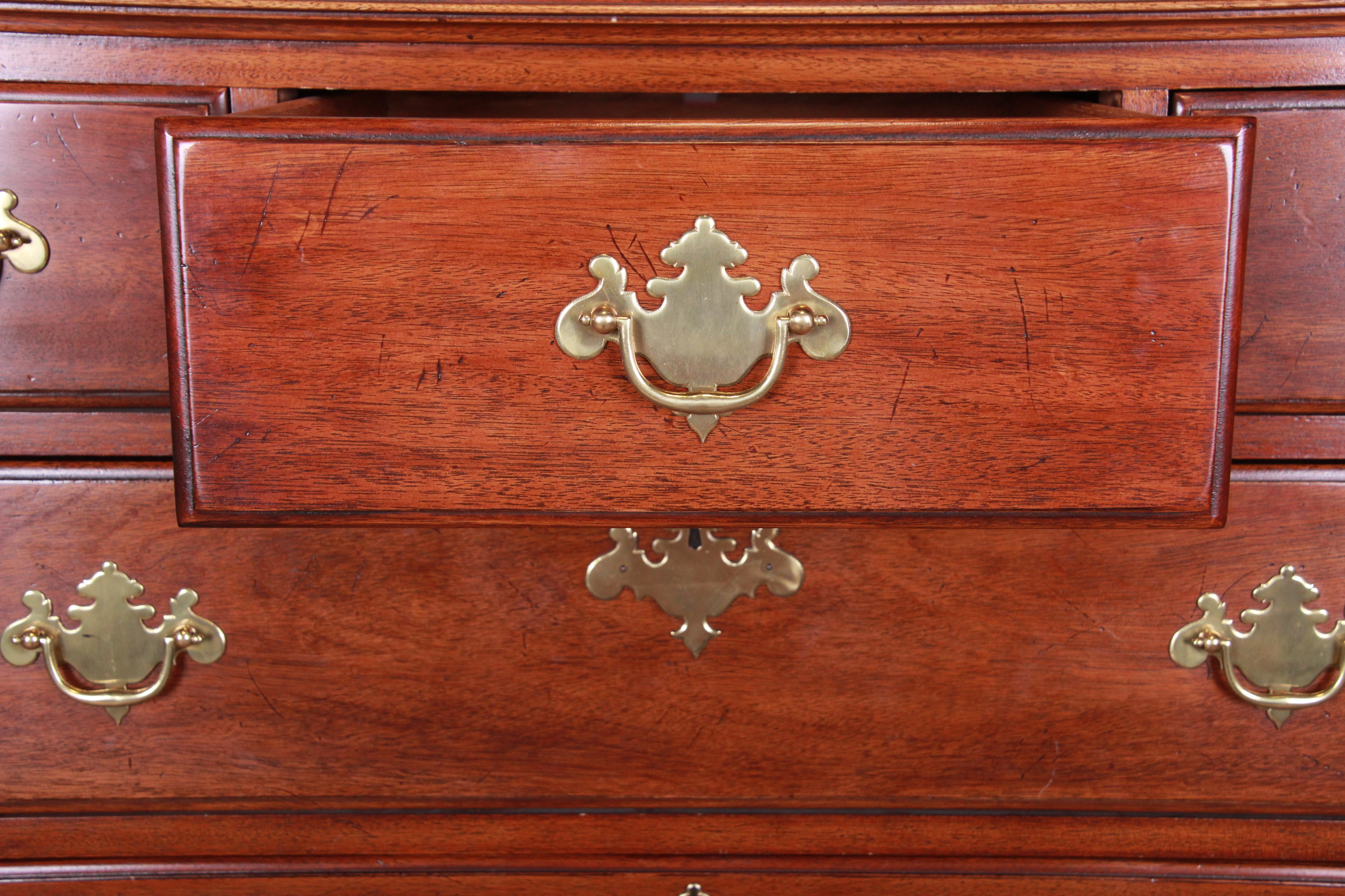 Queen Anne Mahogany Highboy Dresser by Davis Cabinet Company 3