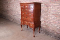 Queen Anne Mahogany Highboy Dresser by Davis Cabinet Company