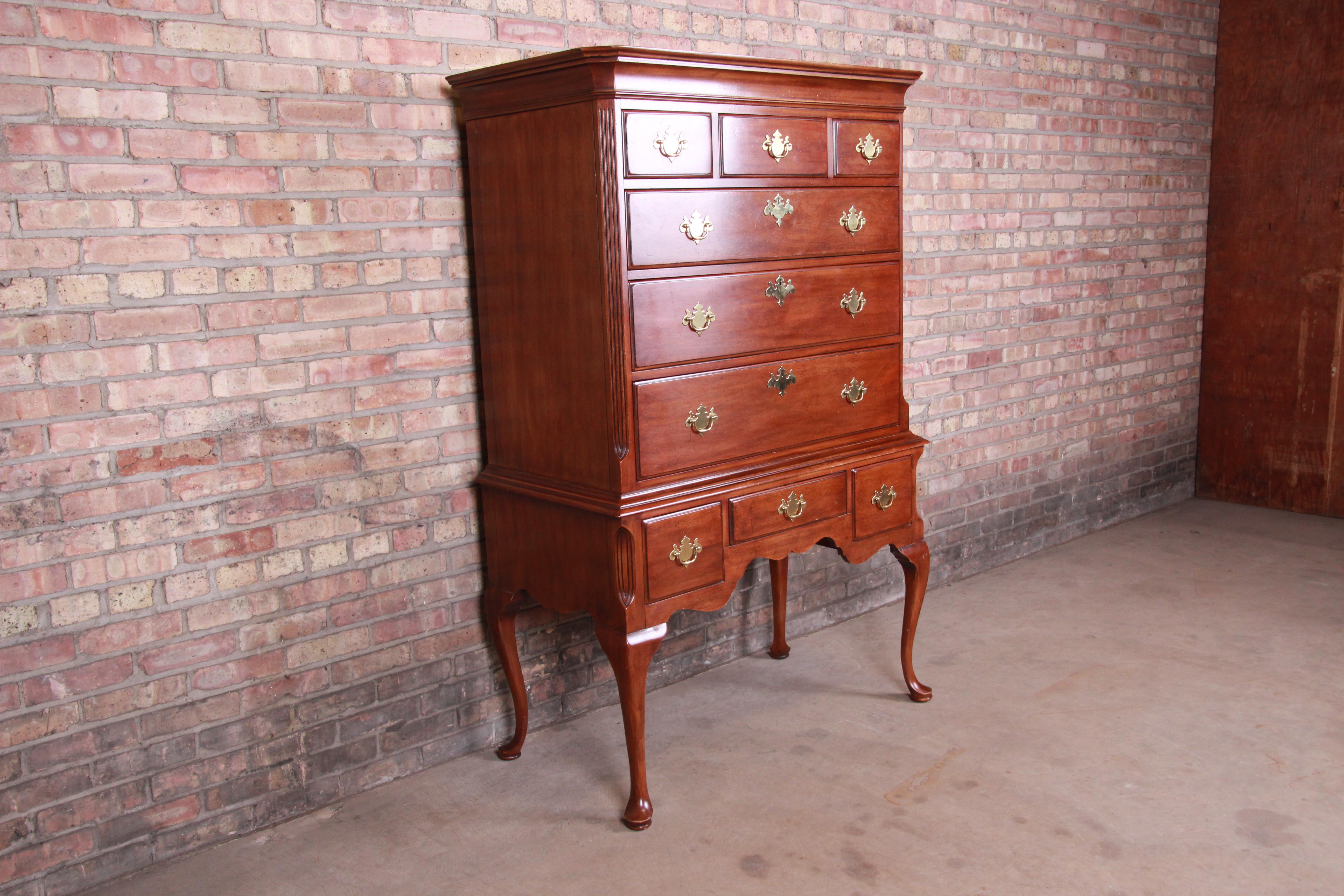 queen anne highboy dresser