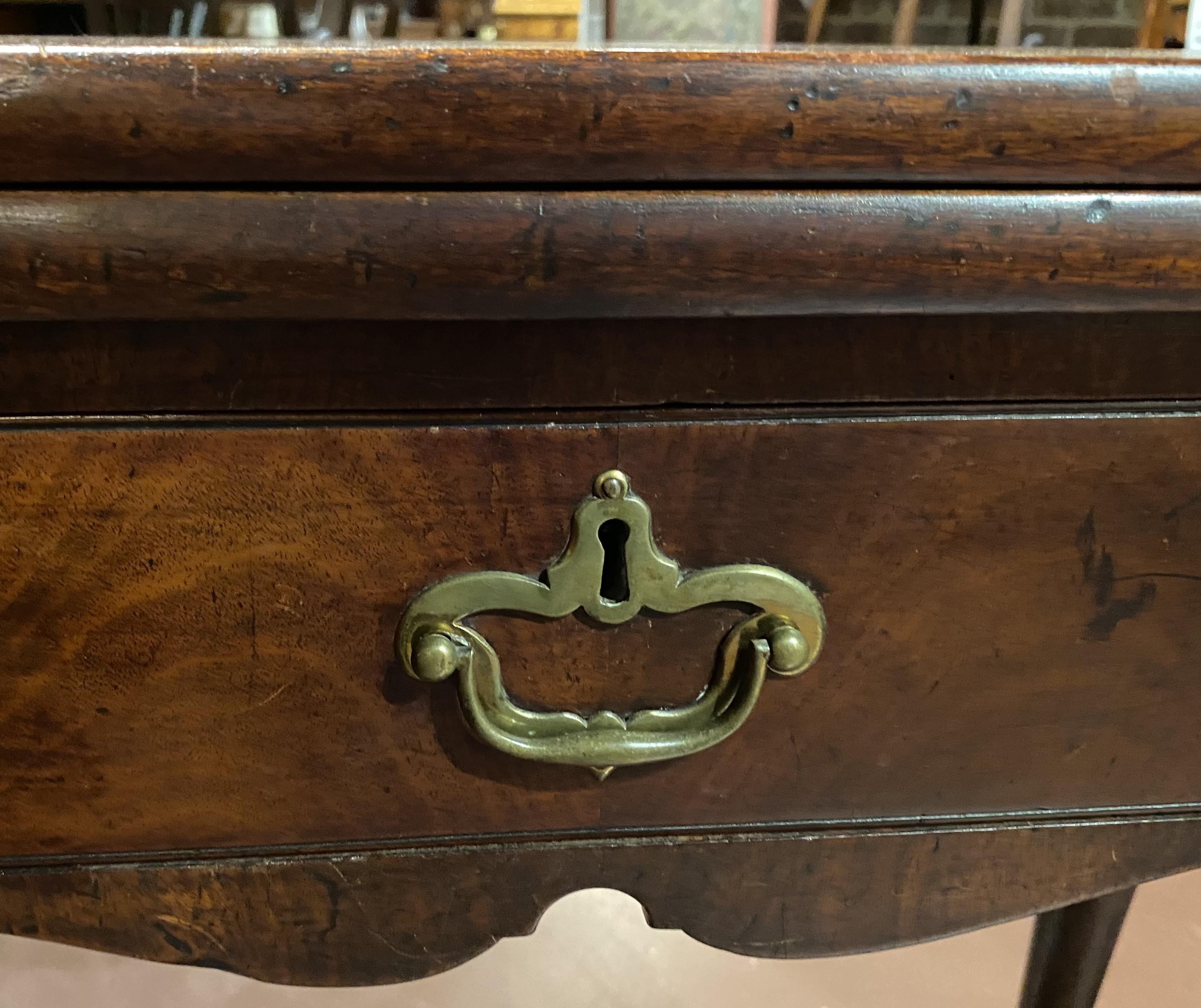 Queen Anne Mahogany Shell Carved Card Table circa 1760 3
