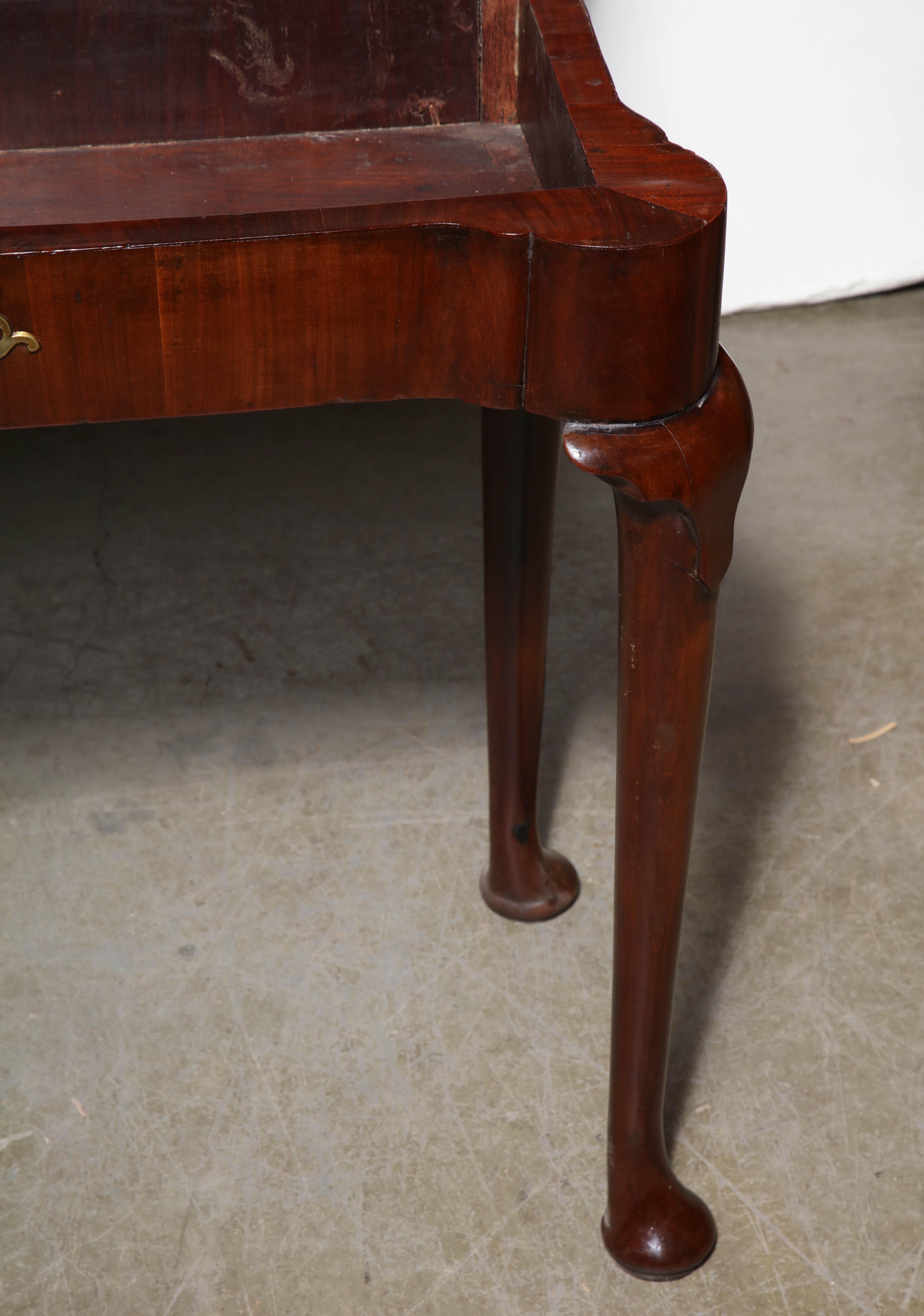 Queen Anne Mahogany Triple Top Card Table For Sale 6
