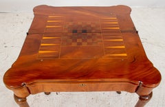 Queen Anne Mahogany Triple Top Games Table, 18th C