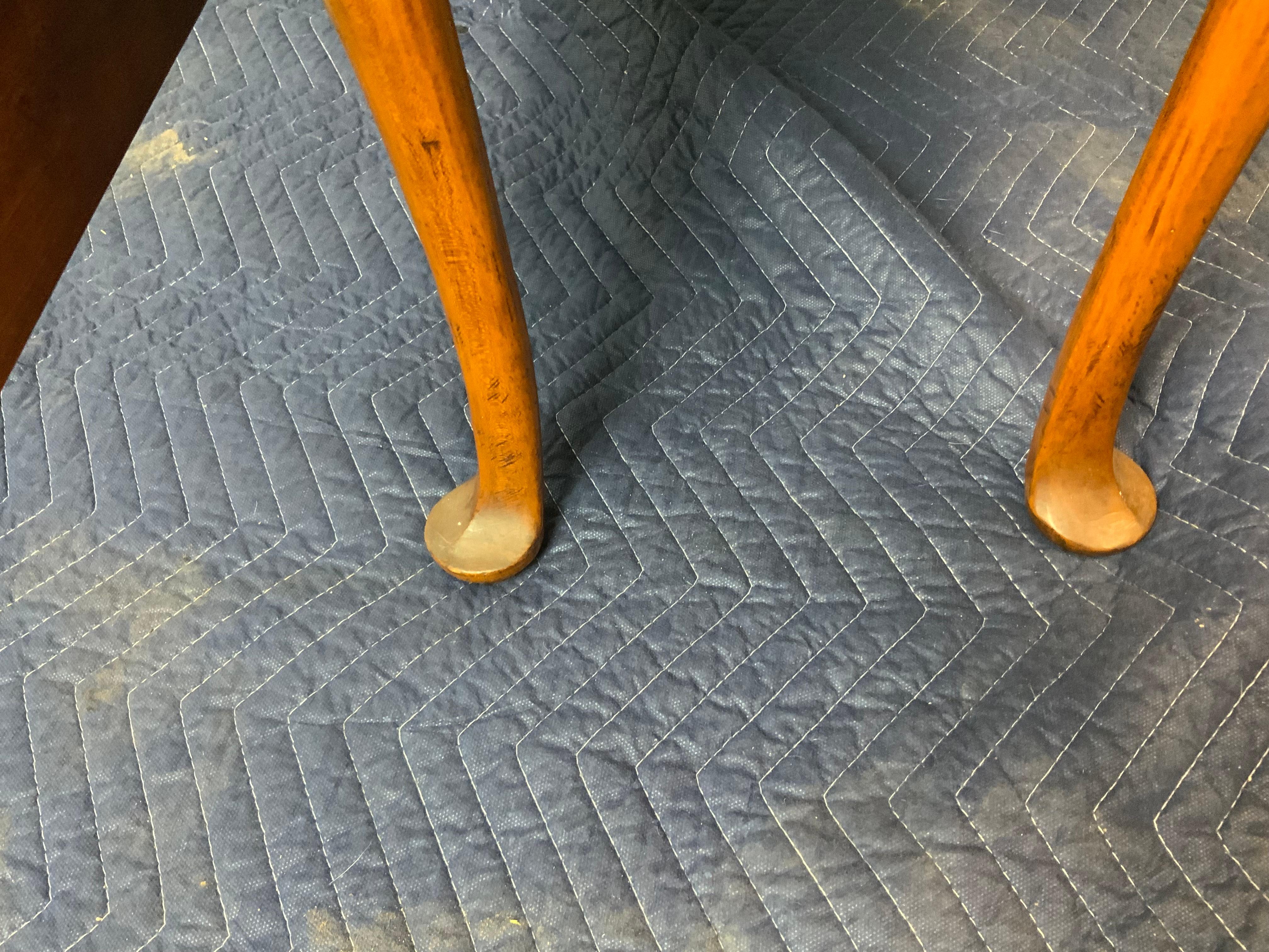 Queen Anne Maple Drop Leaf Table For Sale 5