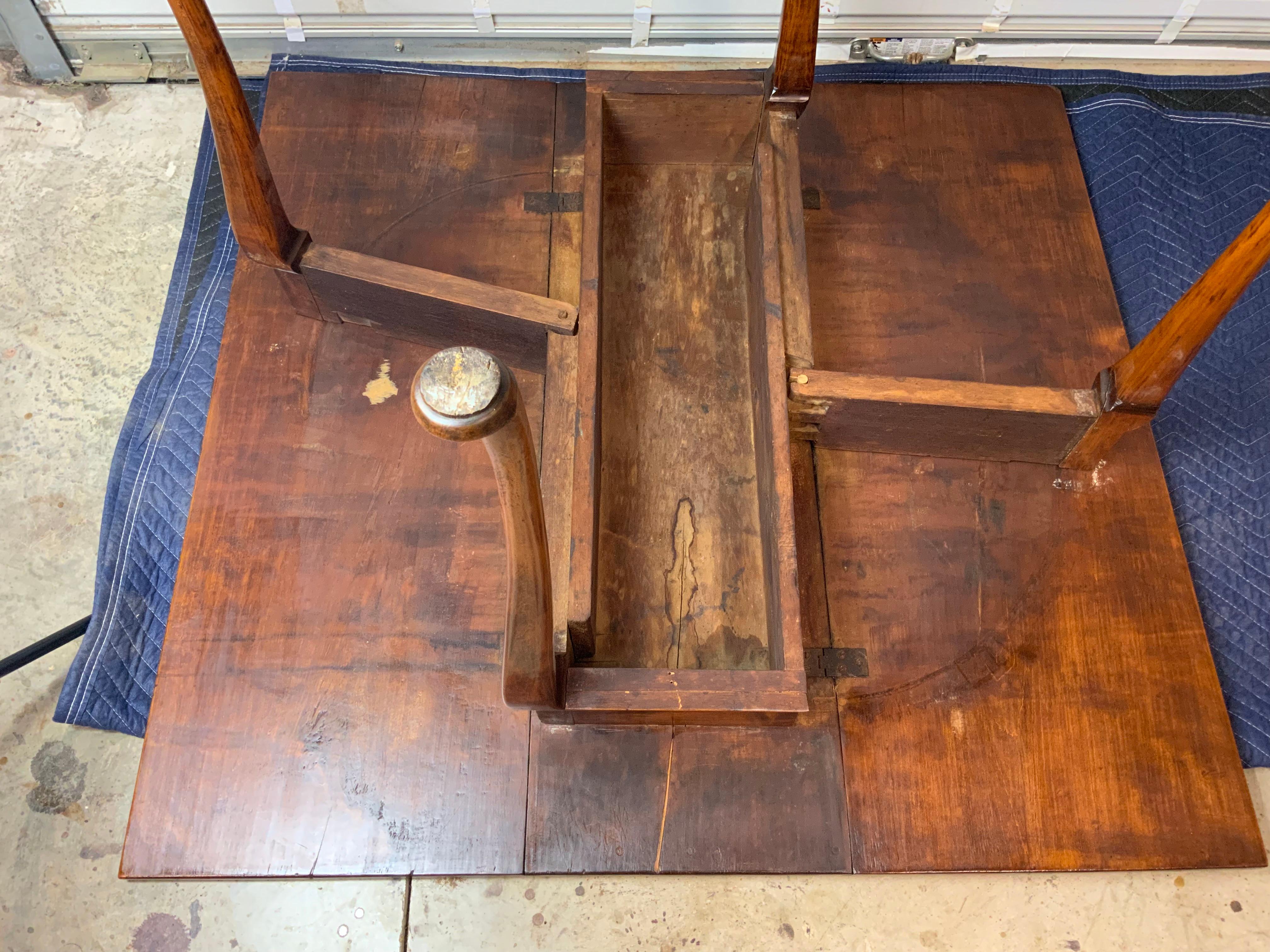 Queen Anne Maple Drop Leaf Table For Sale 14