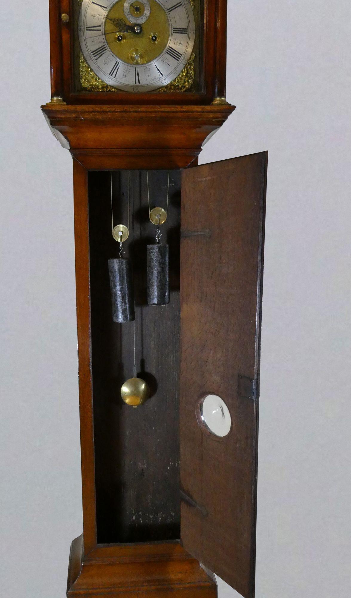 Queen Anne Oak Cased Longcase Clock by Joseph Davies, Ratcliffe Highway 2